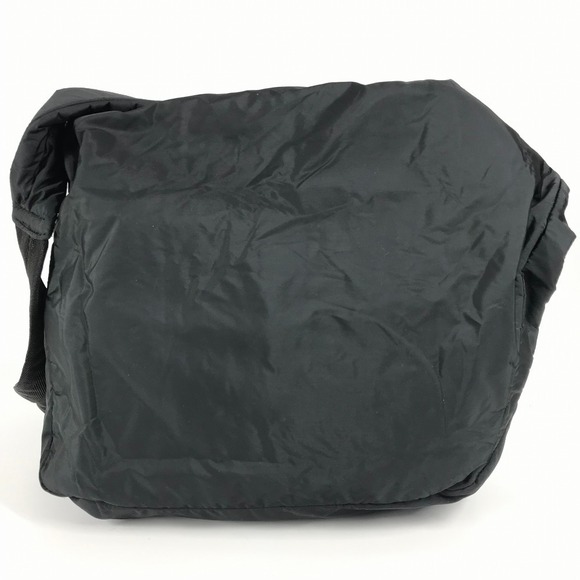 Prada logo crossbody bag pochette shoulder nylon black - Picture 3 of 15